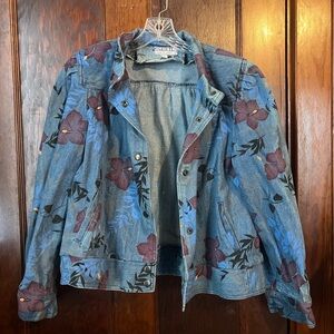 Vintage Floral Denim Jacket
